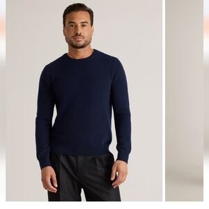 Quince 100% Cashmere Crew Neck Sweater Mens Large Could Be Unisex NWT